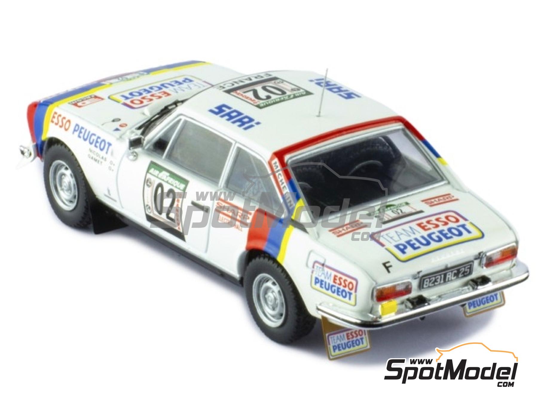 IXO RAC417B.22 PEUGEOT 504 COUPE V6 2 RALLYE WM COTE D'IVOIRE 1978 1/43